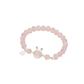 紫水晶兔子手鏈女ins輕奢小眾設計感仿紅瑪瑙兔子手串女直播貨源